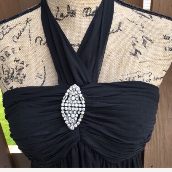 NWT WHBM formal maxi gown jewel halter neck dress - Picture 4 of 8